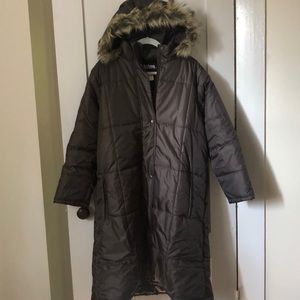 (Totes)Long winter coat with hood